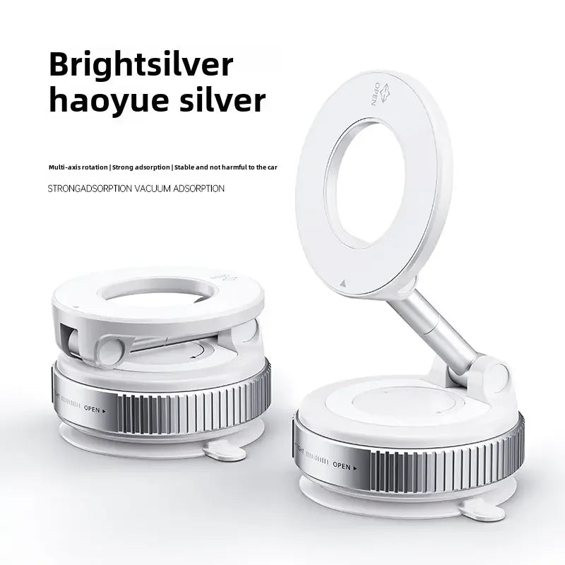 Strong Magnet Mobile Phone Holder With Suction Cup Car Navigation Bracket Efficient Vacuum Adsorption Phone Holder